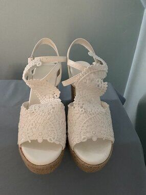 Women's Platform Sandals Wedge Open Toe Ankle Strap Lace Shoes
